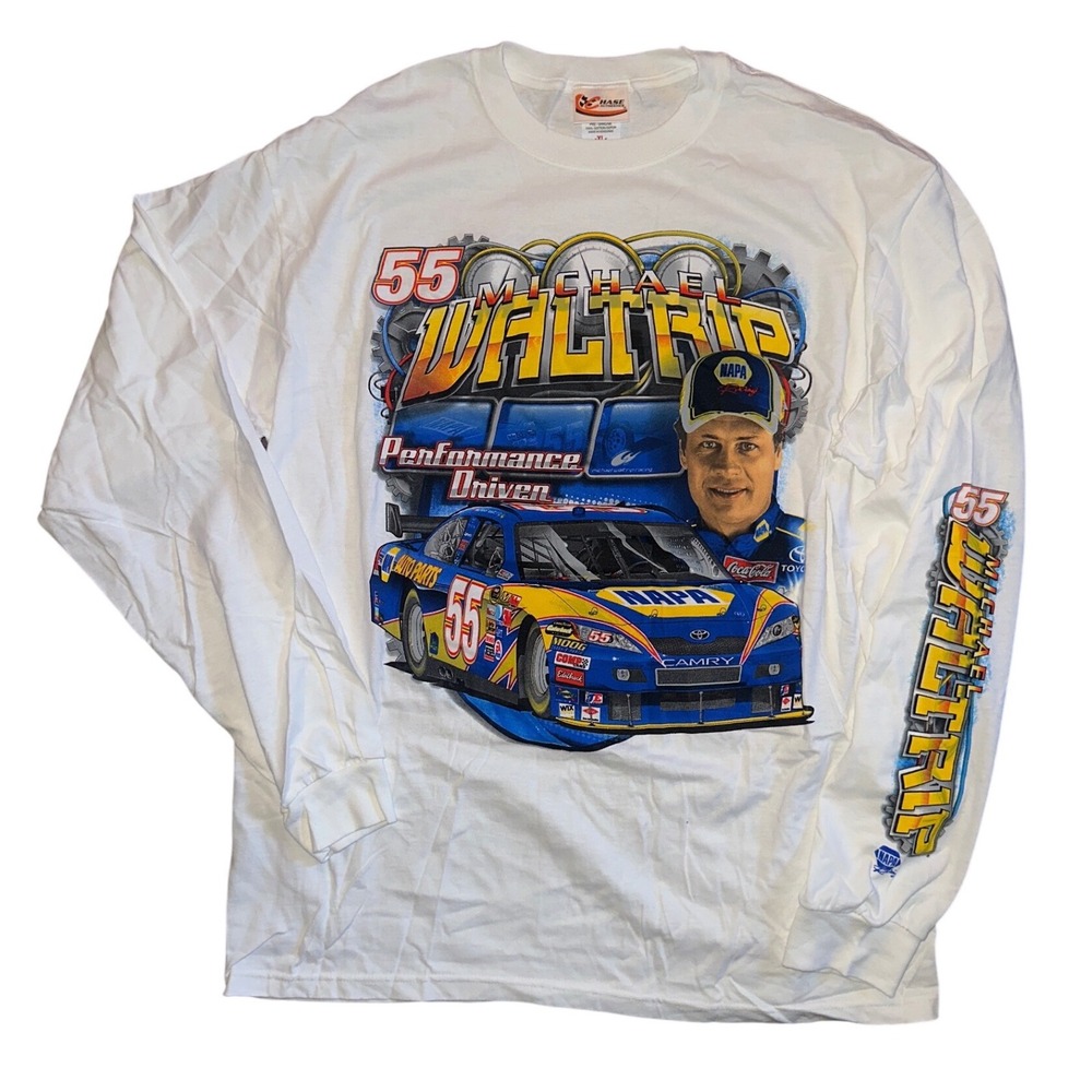Vintage Michael Waltrip NASCAR Shirt Chase Authentics NAPA Racing 55 Toyota XL